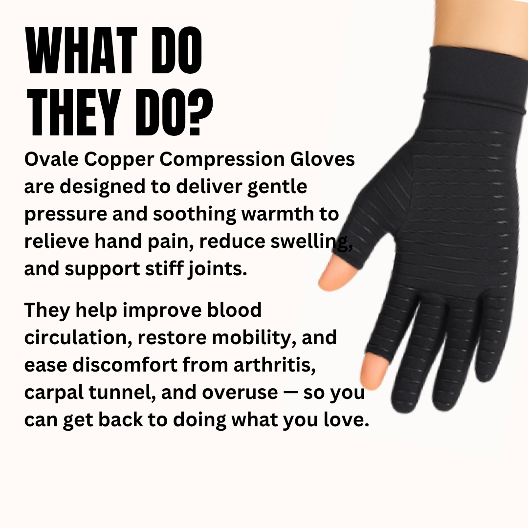 Ovale Copper Compression Gloves