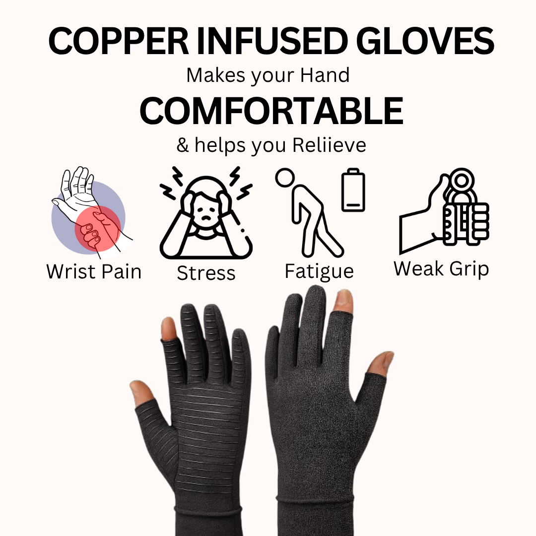 Ovale Copper Compression Gloves