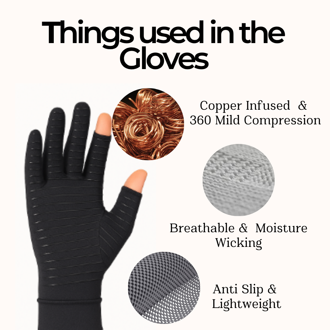Ovale Copper Compression Gloves