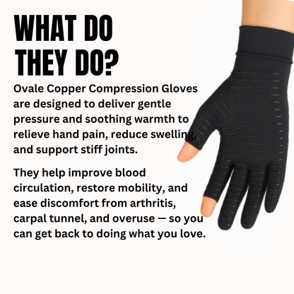 Ovale Copper Compression Gloves