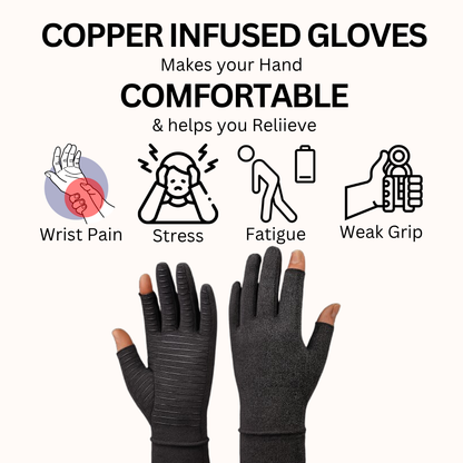Ovale Copper Compression Gloves